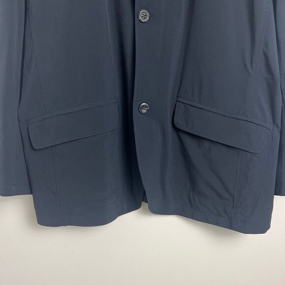 Eddie Bauer Mens Navy Blue Lightweight Travex 50 Voyager Travel Blazer Jacket 46 - Picture 3 of 7